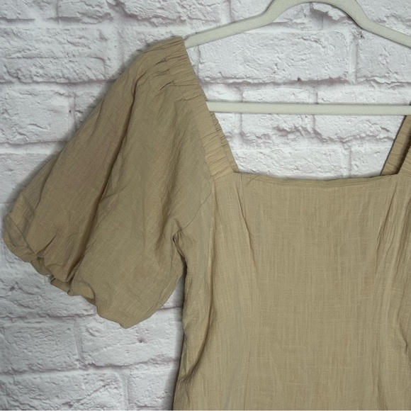 Elegant Cream Mini Dress - Picture 5 of 13